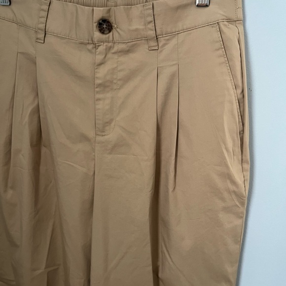 Lands' End Tan Wide Leg Pleated Pants - Picture 10 of 15
